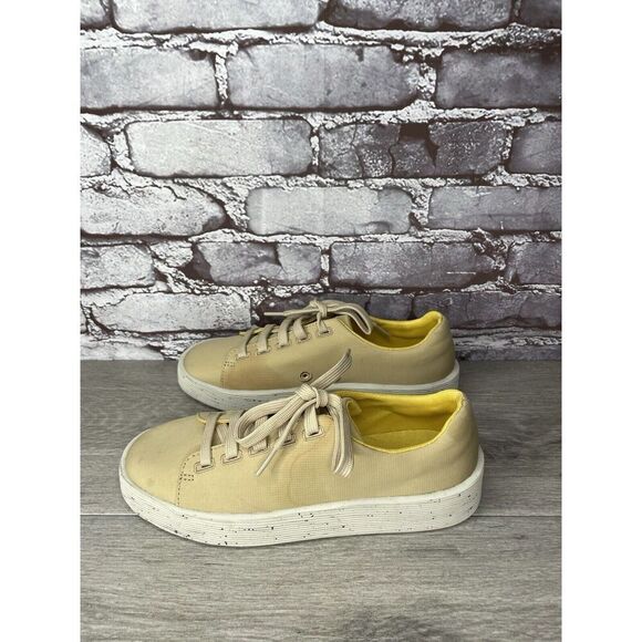 Camper Yellow Leather Casual Lace Up Lightweight Sneakers Women Sz 37EU/6.5M US - Picture 14 of 16